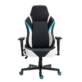 Cadeira Gamer Branca e Azul - LCC039