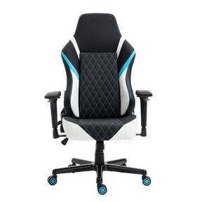 Cadeira Gamer Branca e Azul - LCC039