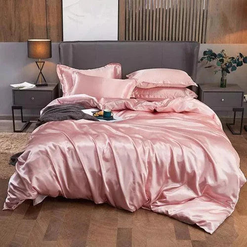 Conjunto de Roupas de Cama Cetim Lumière Casa + 2 Fronhas Luxo