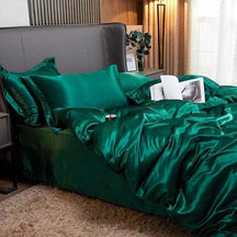 Conjunto de Roupas de Cama Cetim Lumière Casa + 2 Fronhas Luxo